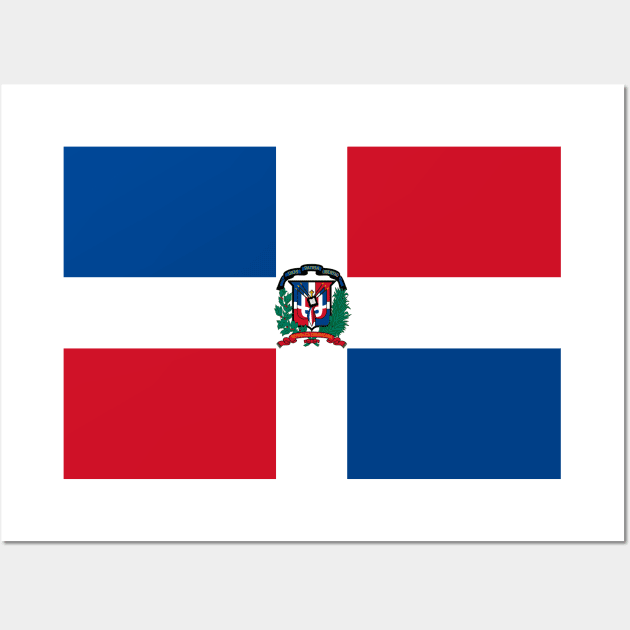 Flag of Dominican Republic Wall Art by COUNTRY FLAGS